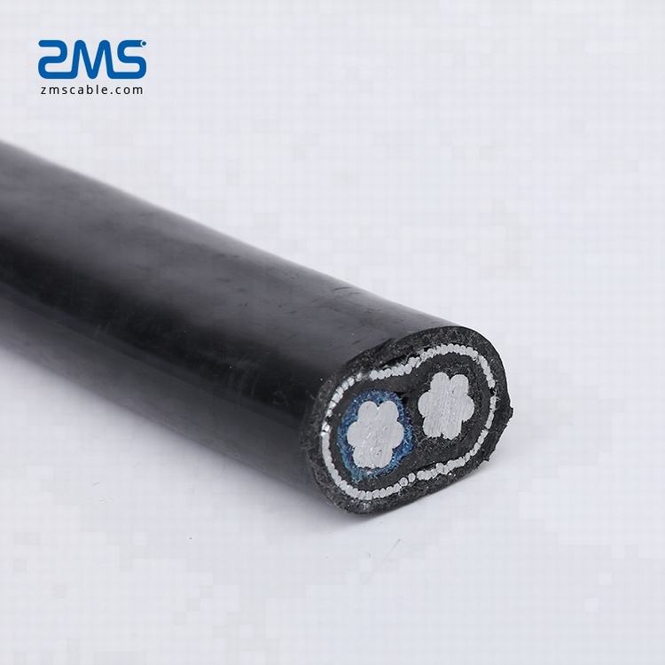 Niedrigen Spannung Aluminium Leiter Vpe-isolierung Pvc-ummantelte Rüstung 3 * 6AWG Konzentrischen Kabel