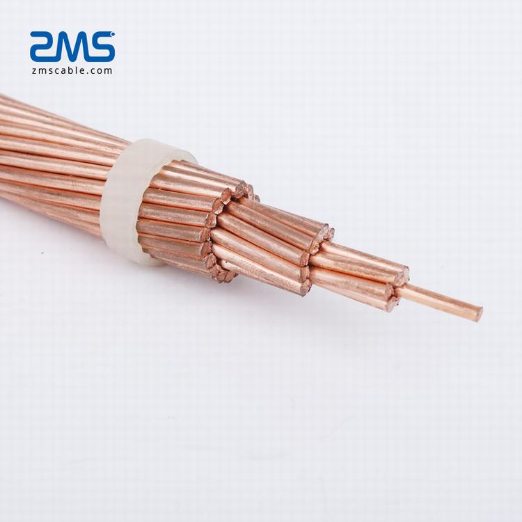 Low Voltage Bare Copper Conductor Transmission Line Power Cables
