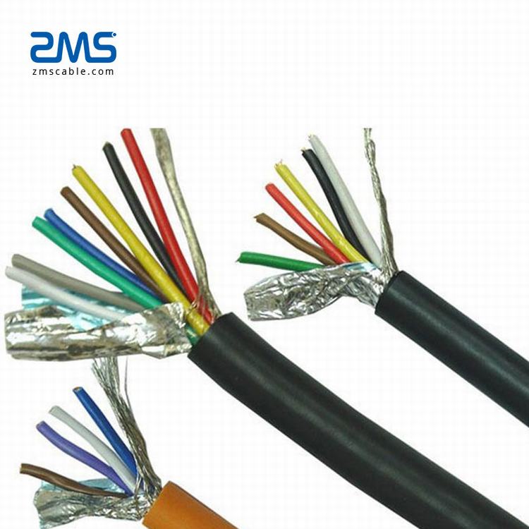 Tegangan Rendah Multi Inti Konduktor Tembaga Berisolasi PVC Dikepang Perisai PVC Berselubung Fleksibel Kabel Kontrol