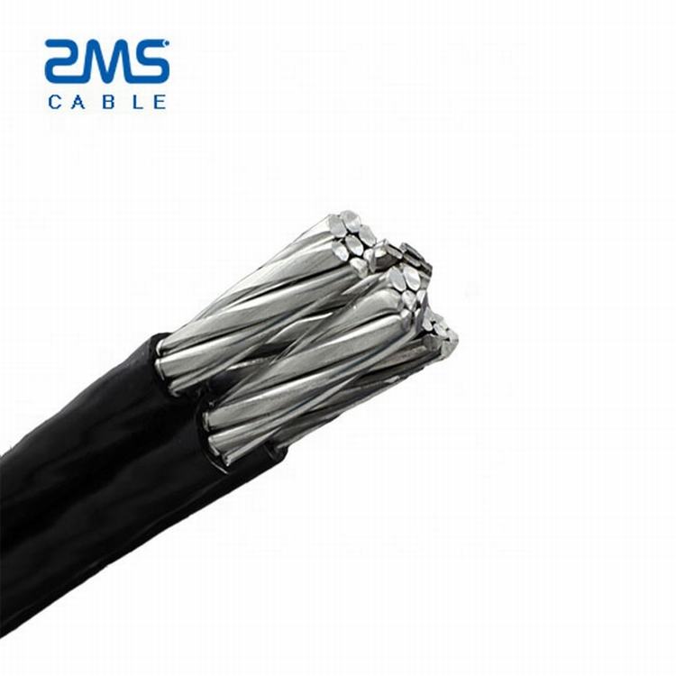 Baja tensión de núcleo de acero de aluminio trenzado Conductor lámina de polietileno reticulado aislado Cable aéreo