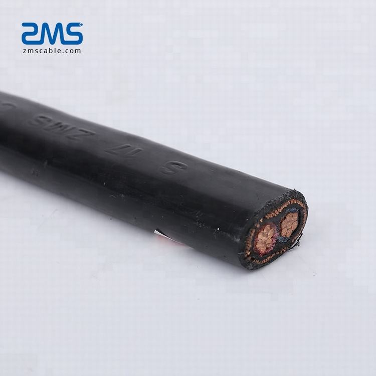 Низкое напряжение XLPE изолированный медный проводник медный щит 2*16mm2 концентрический силовой кабель
