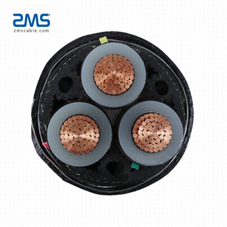 MV XLPE Electrical Power Cables with copper conductor with XLPE insulation with steel strip armoured