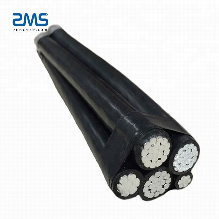 Medium Voltage Aluminium Overhead Kabel Aluminium Geleider XLPE isolatie ABC Stroomkabel