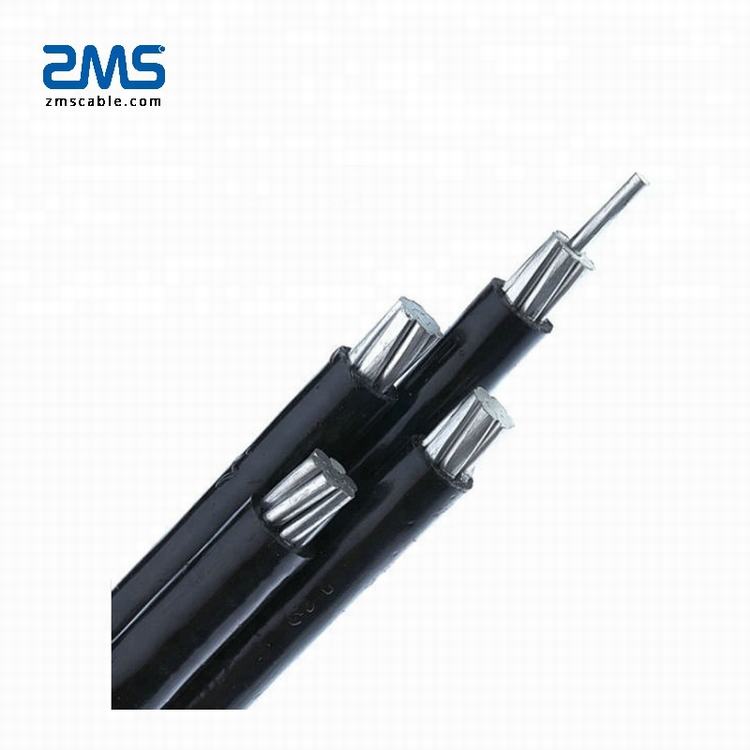 No.0628-Udara Dibundel Kabel NFC 2X16 Mm2 ABC Layanan Kabel Drop Wire Overhead Kabel 16 Mm