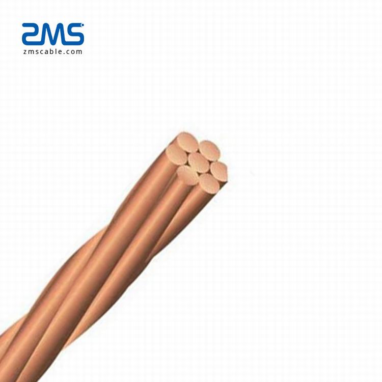 オーバーヘッド裸線伝送銅素材ストランド裸銅導体 70MMX2 95 MM2