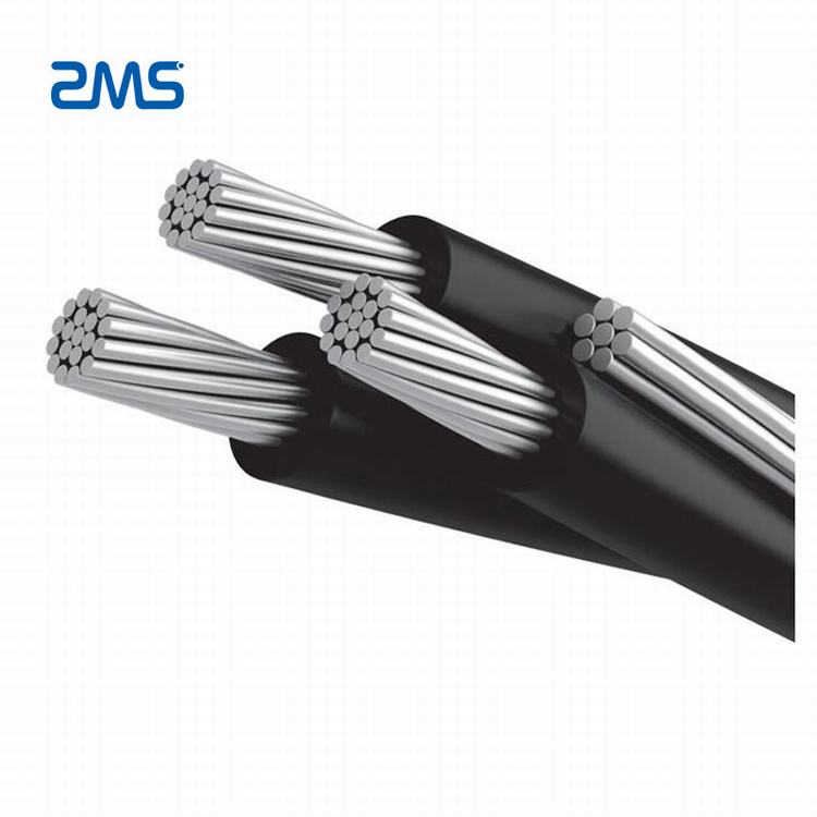 Popular size NF C 33-209 1×70 mm2+ 3×95 mm2 Aluminum Alloy conductor ABC Cable