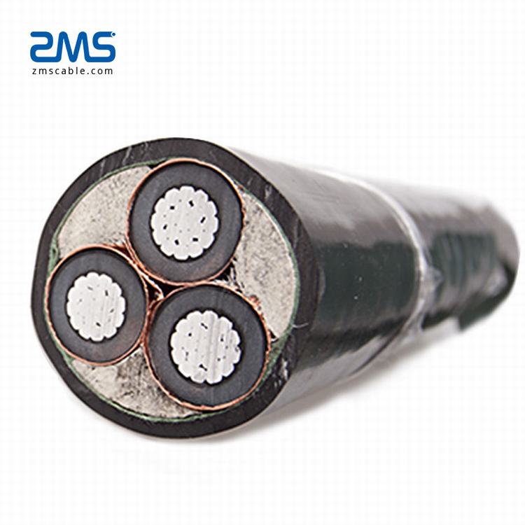 Три основных 50mm2 12/20KV среднего напряжения кабель электростанции кабели