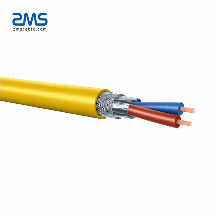 Alambre de cobre estañado blindado Flame-retardant cable de control FR-PVC vaina 4-core control cable blindado