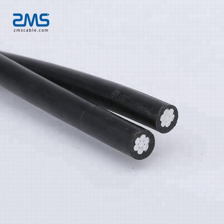 Zwei kerne mit isolierte strandung luft kabel 2x16mm 2x25mm 2x50mm 2 x 70mm abc