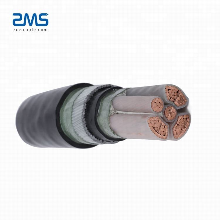 Cable subterráneo Tipo de alambre de acero de cobre blindado cable de alimentación
