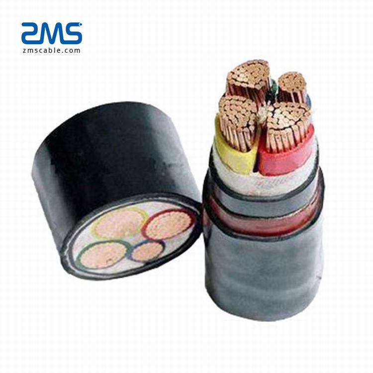 La pose souterraine armure de fil d'acier couche couche protectrice résistant à la corrosion PVC gainé câble basse tension 0.6/1kv YJV32