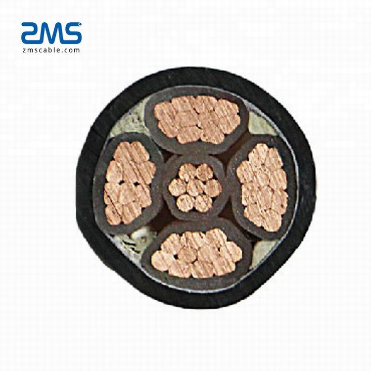 XLPE insulated PVC sheathed power cable YJV  0.6/1KV copper conductor electrical cable