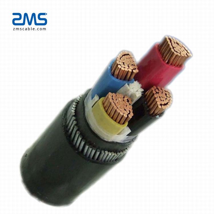XLPE Insulated Kabel Bawah Tanah Konduktor Tembaga PVC Selubung Luar Kabel Listrik