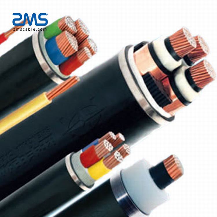 YJLV22 YJLV23 Cu Conductor  0.6/1kV cable 500 mcm Low Voltage XLPE Insulated 4 Core 25 MM2 SWA Armoured Underground Power Cable
