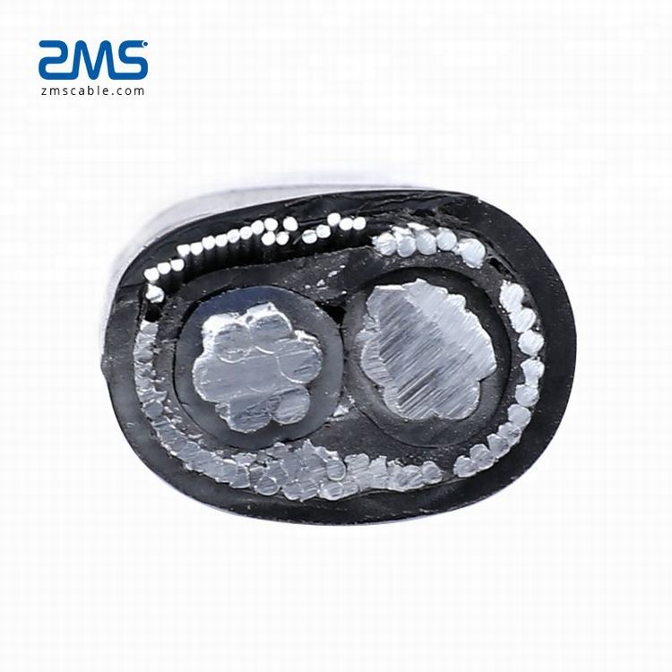 ZMS  600V 3x2AWG 3x8AWG Aluminum alloy or Copper XLPE Imsulation Conductor Concentric Cable