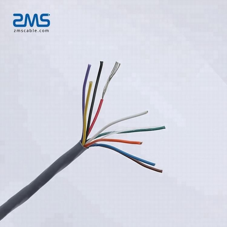 ZMS Cable 12 core 9 núcleo aislado de PVC y Flexible con Cable de Control para la venta de cable de control de 12 pares