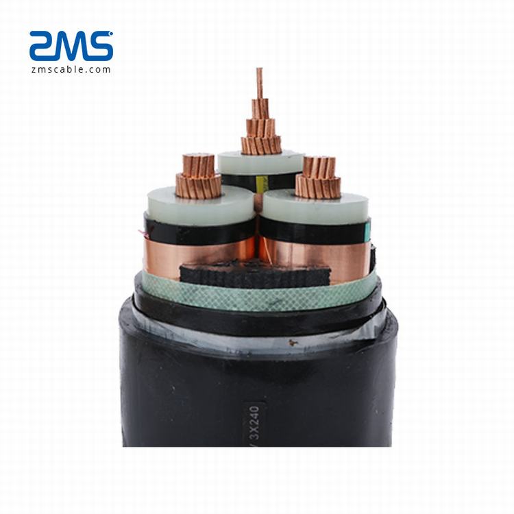 ZMS Cable 3*1,5 mm2 tres núcleo de cobre XLPE aislamiento de PVC de Cable eléctrico de tres fase Cable de alimentación