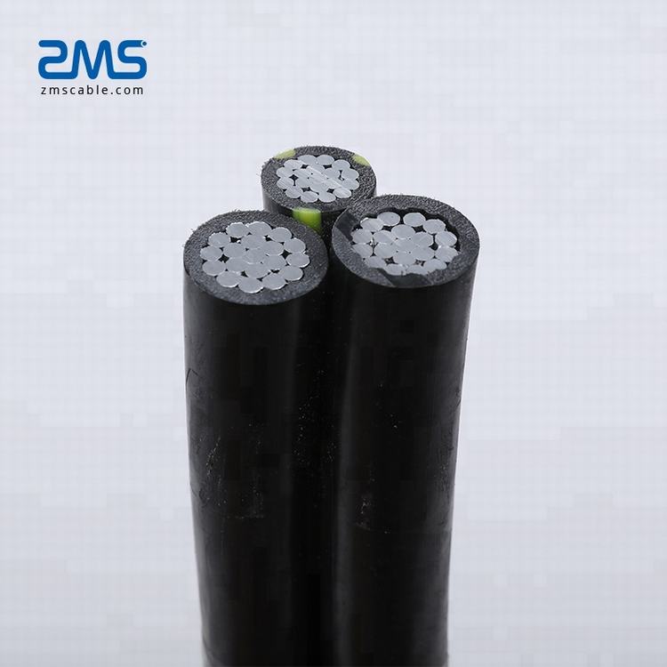Zms Cable Low Voltage 3*25mm2 Udara Bundle Kabel Konduktor Aluminium Kabel Listrik