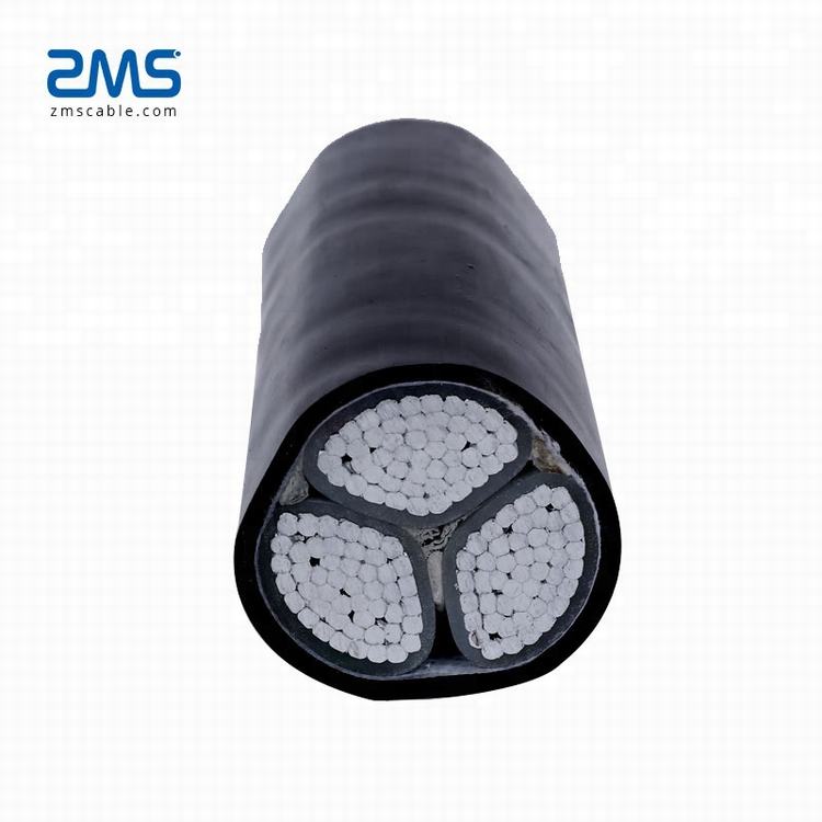 ZMS Cable Middle Voltage 15kv 3 Core Aluminum Conductor XLPE Insulation PVC Sheath Power Cable