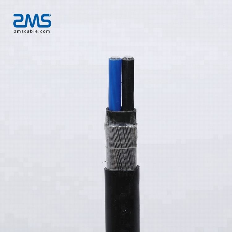 ZMS productos de calidad 600 V 3x2AWG 3x8AWG de aleación de aluminio o cobre XLPE Imsulation Conductor Cable concéntrico