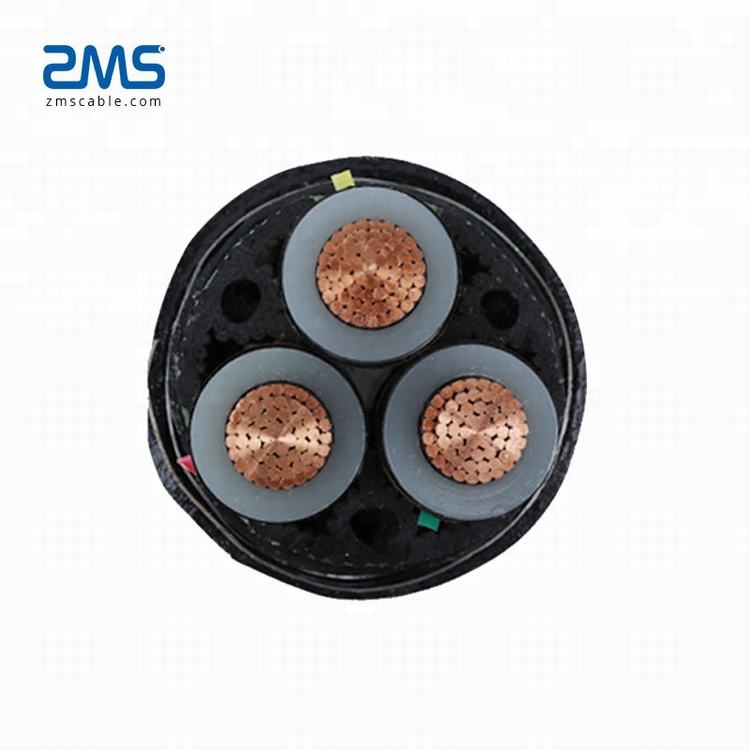 ZMS prix usine exw à noyau unique à trois noyaux AWA & SWA blindé câble d'alimentation moyenne tension 70mm2 95mm2 150mm2