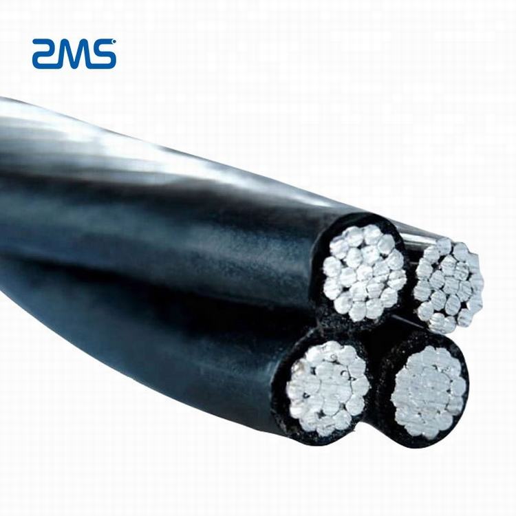 ZMS hohe qualität Overhead Aluminium service drop kabel 0,6/1kv 4 core 95 Al/VPE ABC Kabel