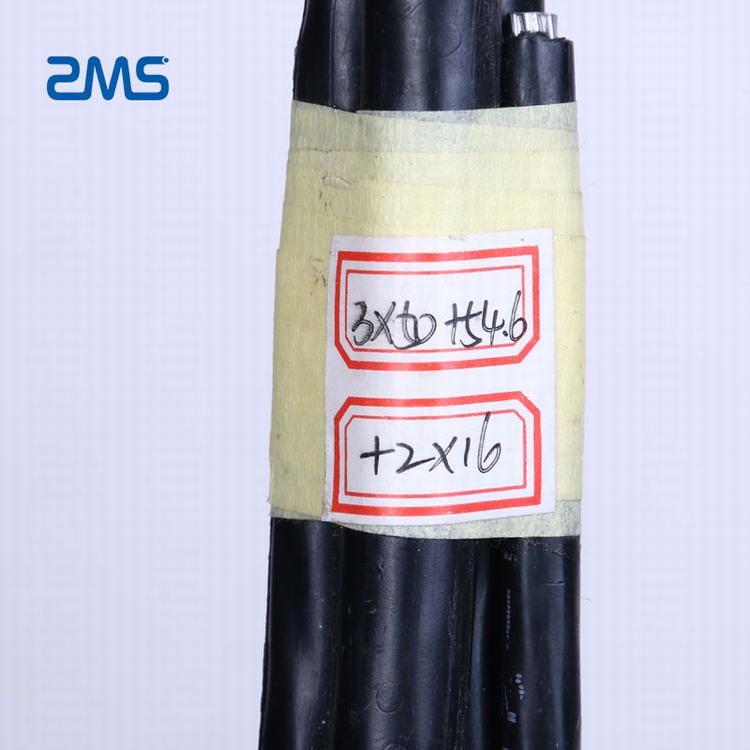 Zhengzhou  abc cable abc cable 0.6/1kV 2x16mm2 three phase Aerial Bundled Cable 70mm sizes 25mm