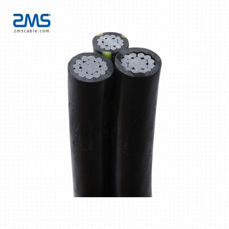 aerial abc cable  AAC AAAC aluminum service drop xlpe insulation CAAI cable 25mm2 35mm2 50mm2