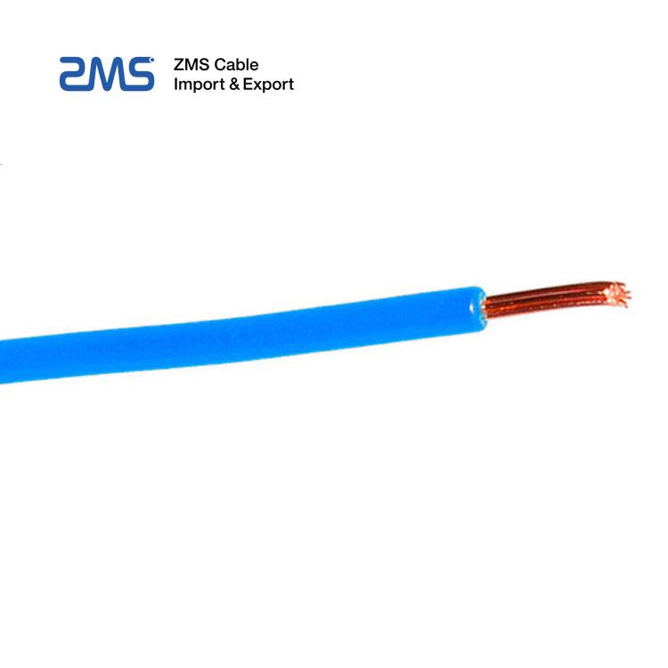 Coloré fil électrique/plat arc-en-ciel/câble conducteur en cuivre 80C isolé par PVC