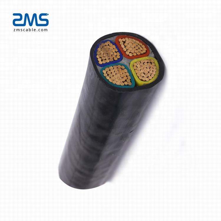 copper conductor PVC insulation steel wire armored power cable