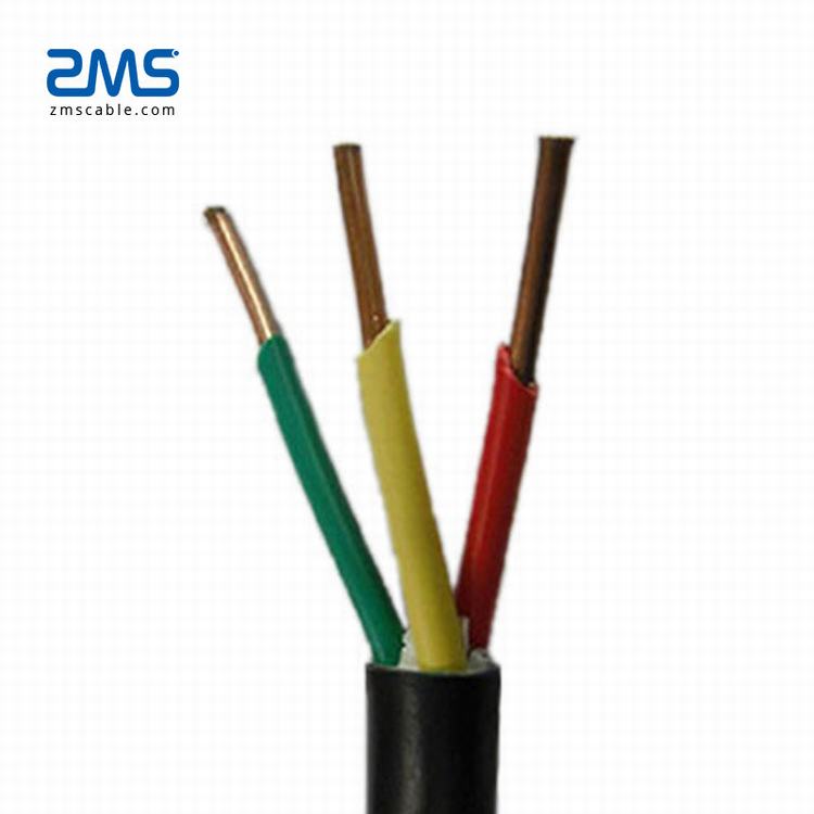 Fil de câble électrique isolé en pvc à noyau de cuivre nym câble d'alimentation 3x1. 5mm2 3x2. 5mm2