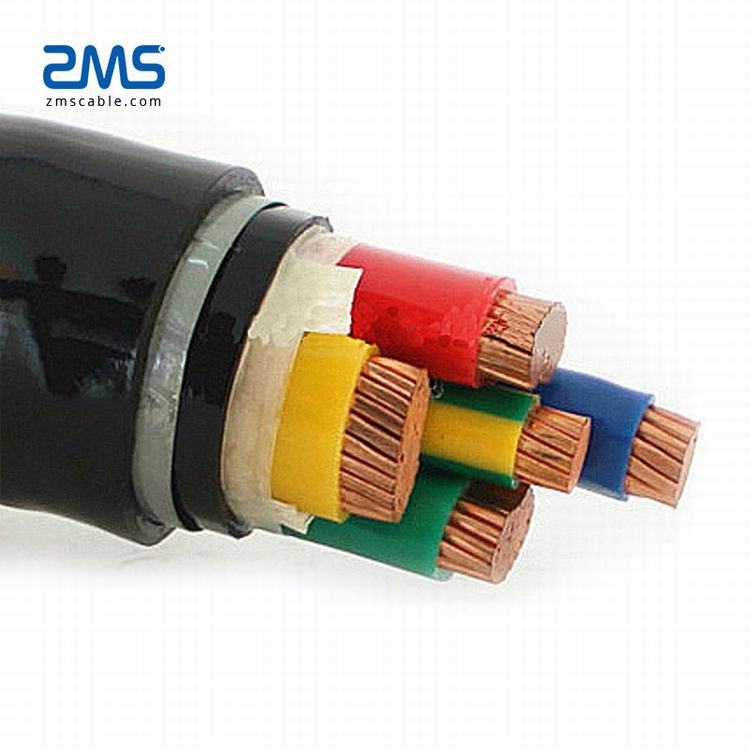 Elektrische lv voedingskabel-1kv grade koperen scherm kabel nycwy kabel 4x240/120mm2