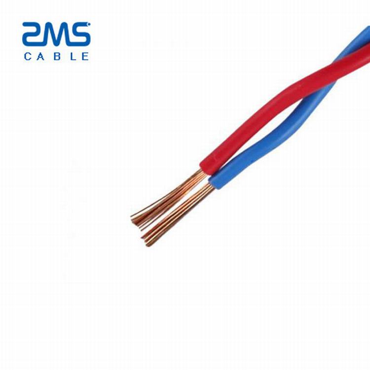 Alta qualidade 2/3*2.5 milímetros núcleo encalhe de cobre macio casa fiação elétrica cabo liso BVVR