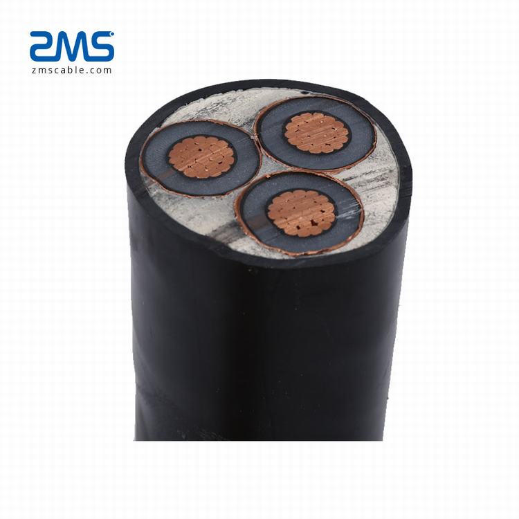 high voltage electrical cable 3 core 185mm aluminum power cable 22kv