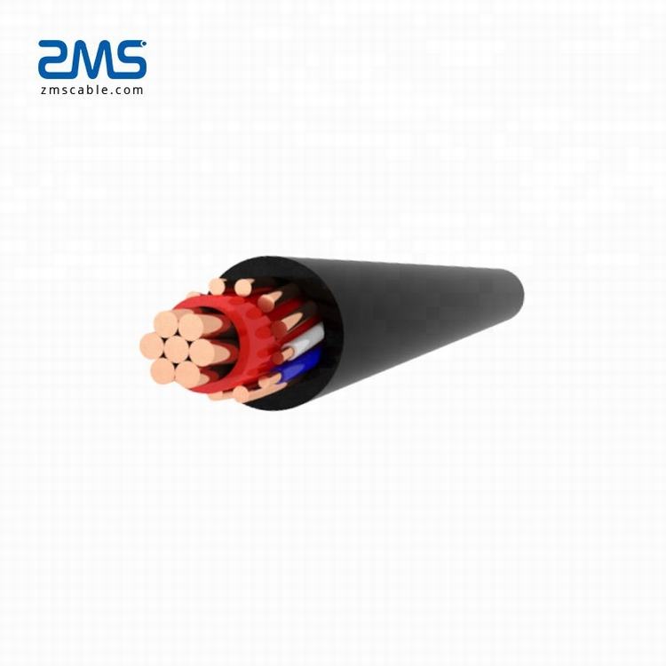 Vente chaude BS7870 Cuivre PVC Fendu Câble Concentrique 2*16mm2 2*10mm2