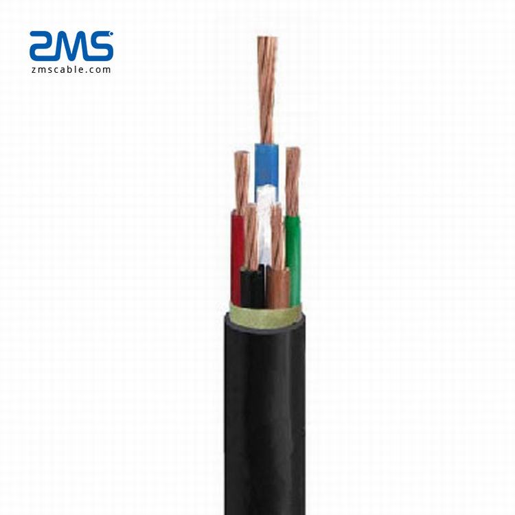 Basse tension 0.6/1kV XLPE de conducteur de cuivre de câble NYY câble d'alimentation isolé xlpe 4x35mm
