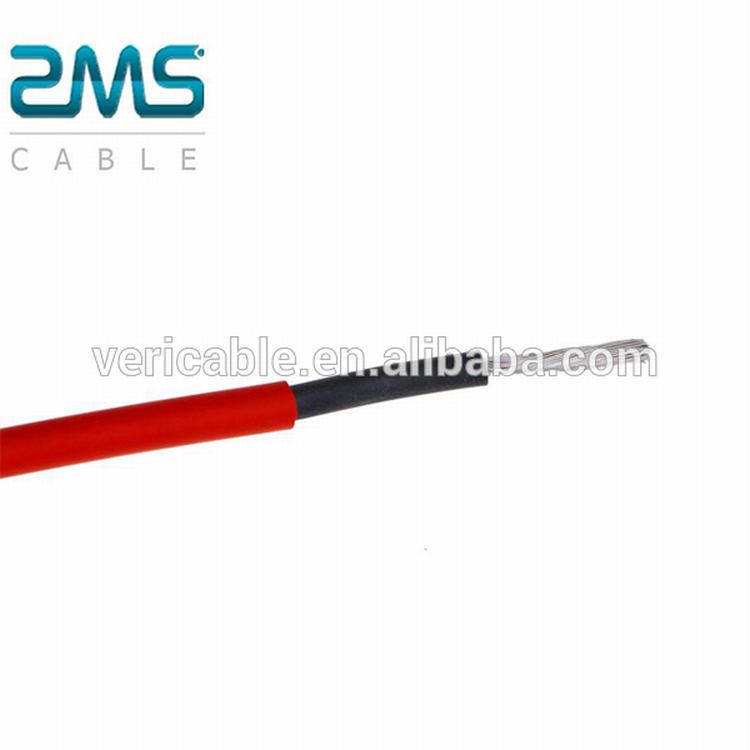 Basse tension dc pv XLPE 2.5mm2 4mm câble multiconducteur