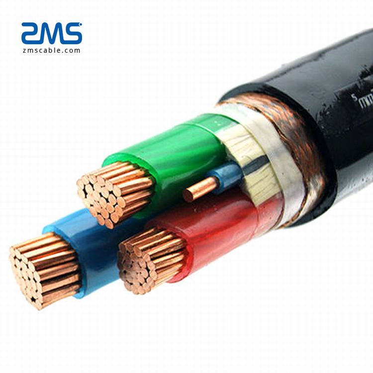 Basse tension câble d'alimentation électrique blindé en cuivre câble d'alimentation à 4 conducteurs 25mm 95mm 120mm
