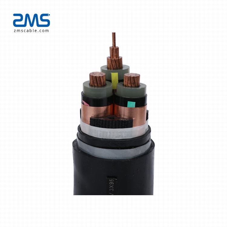 Spiral cable coiled 26/35kv 와 XLPE 절연 Pvc Jacket 3 Core 힘 cable 접지 cable price