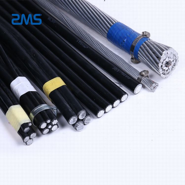 Kabel Transmisi 4/0 Aluminium Zhengzhou ABC 0.6/1kV 2x16mm2 Tiga Tahap Udara Dibundel Kabel 70 Mm Ukuran 25 Mm