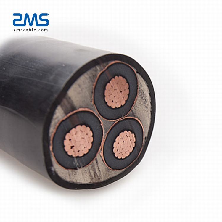 undergeound electric power cable 3 core 11kv xlpe cable 120mm2 240mm2 300mm2
