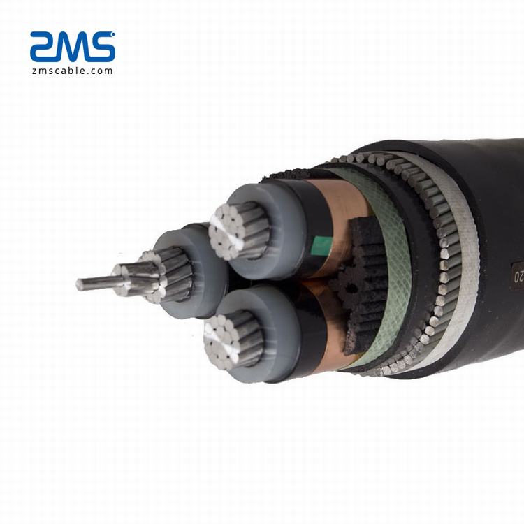underground fiber optic cable MV Cable 11kV 33kv Underground XLPE cable 500mm2
