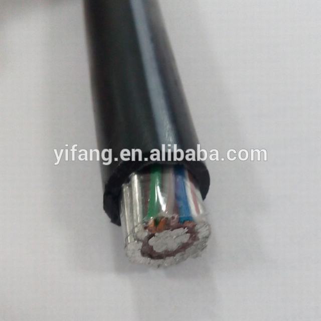 10 16 Sqmm de aluminio sólido Cable con piloto Core-concéntricos entrada de servicio de Cable