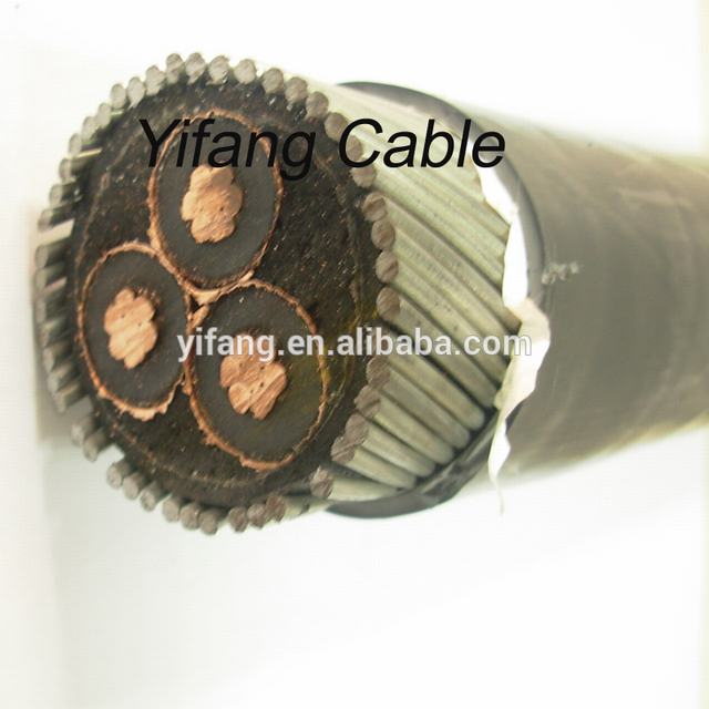 18/30kv xlpe swa ondergrondse kabel 3x95mm2 geïsoleerde vermogen