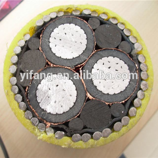 2018 ECC cable medium voltage 3-core copper conductor xlpe insulated SWA PVC sheathed electrical power cable