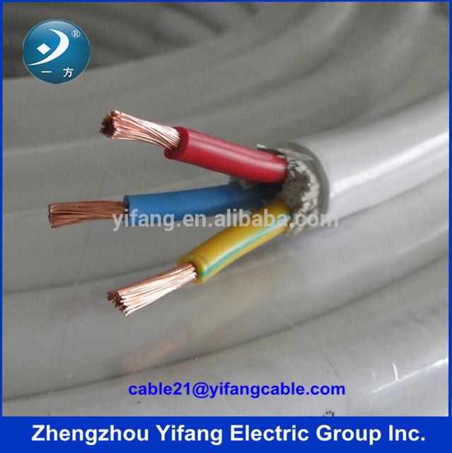 3-adriges, flexibles PVC-Kabel (4 mm2) für 450 / 750V
