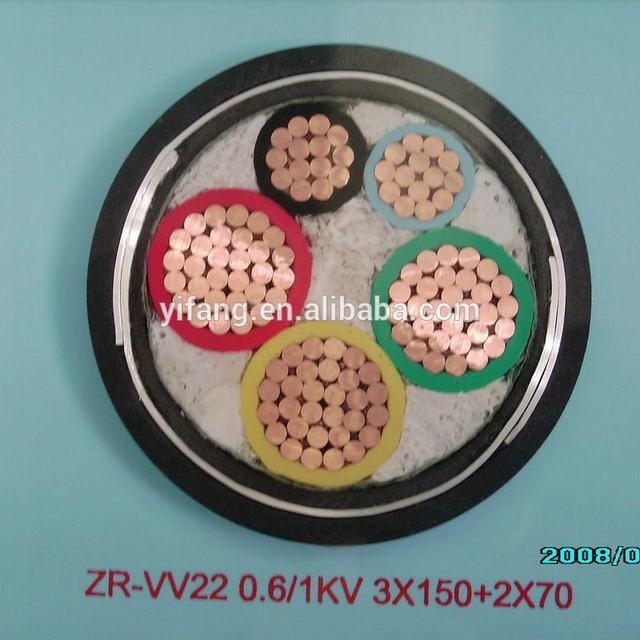 3X150+2X70 Copper Conductor Low Voltage Power Cable ZR-VV22