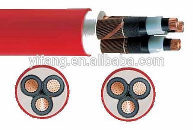 3X240mm2 Copper Conductor XLPE Insulated N2XSEY Power Cable