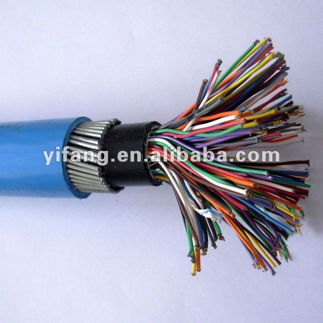 48 core drop wire copper conductor steel wire armored telephone cable