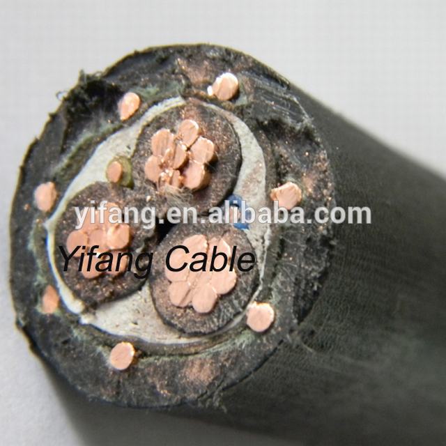 600/1000 V pvc aislamiento y cubierta de cobre concéntricos cable